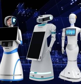 RFID Humanoids Comercial Advertising Smart Intelligent AI Reception Robot for Library Restaurant Hotel Mall