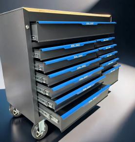 RFID 720 Pieces Auto Repair Tool Cart RFID Industrial Grade 12 Layer Tool Cabinet Heavy Duty Workshop Drawer Cart Repair Cart