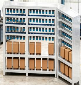 RFID Smart Mold Storage Rack | Intelligent Tool Management Cabinet with Windows Touchscreen
