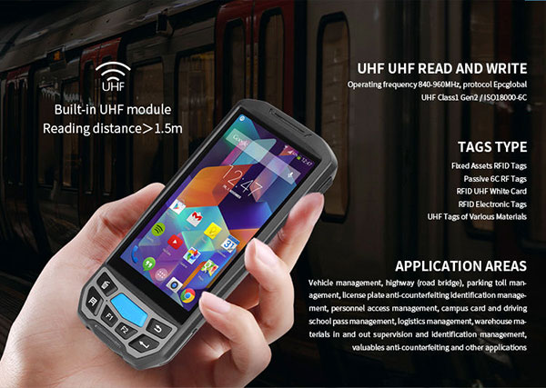 UHF Android RFID Handheld PDA details