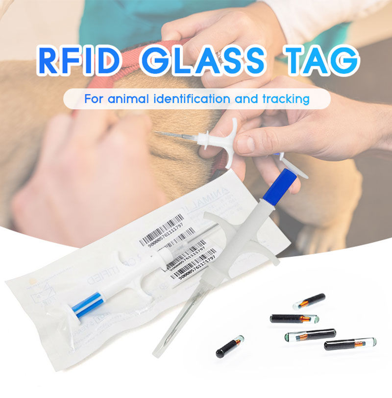 Animal injection RFID glass tube bioelectronic tag