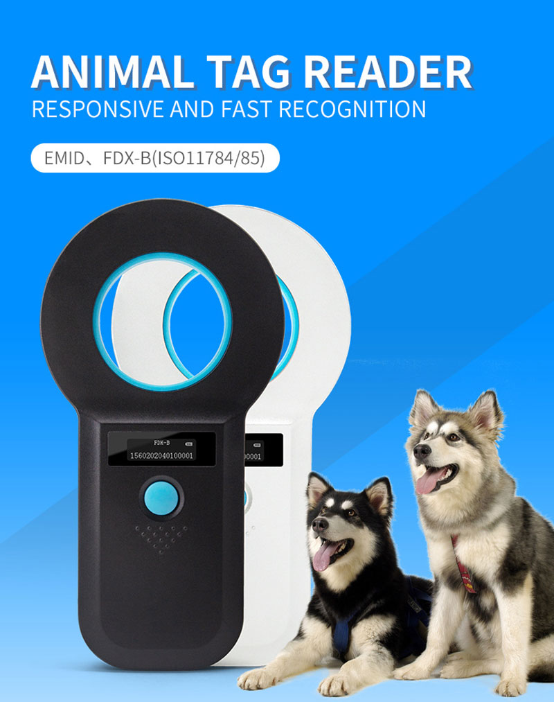 Portable Animal RFID Ear Tag Reader