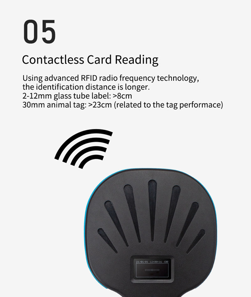 Multi-function handheld RFID Animal Tags Reader 6