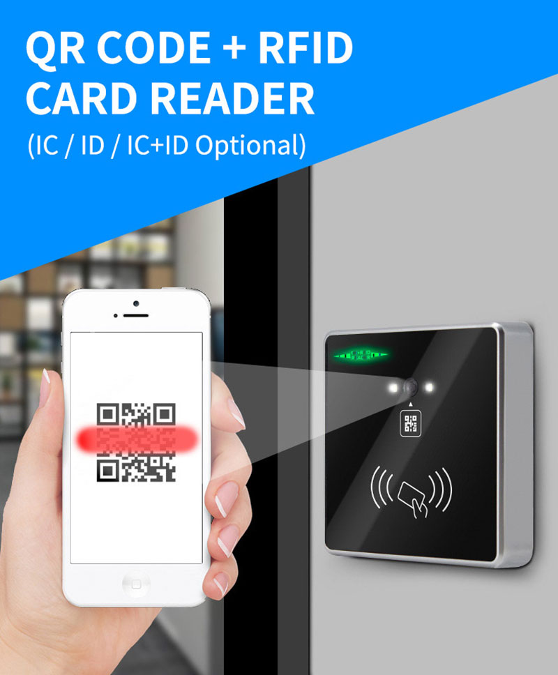 Multi Purpose QR Code Scanning RFID Access Control Reader