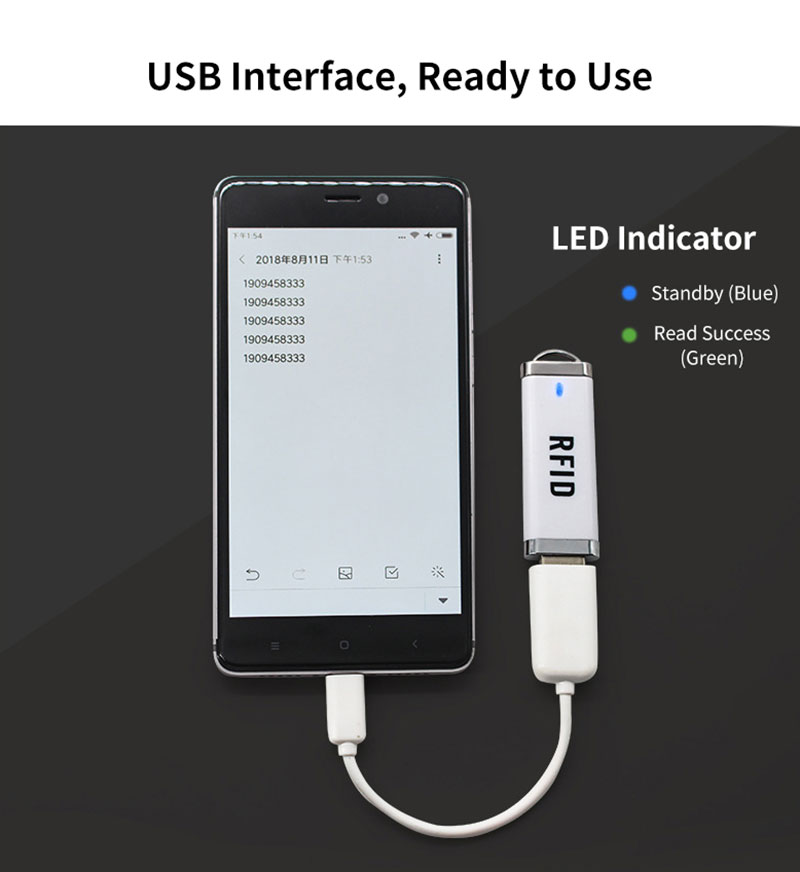 USB Shaped RFID Mini Card Reader 5