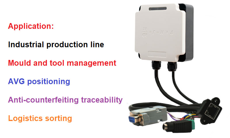 RFID Industrial Reader Modbus connected PLC UHF RFID 915M all-in-one production line management 4