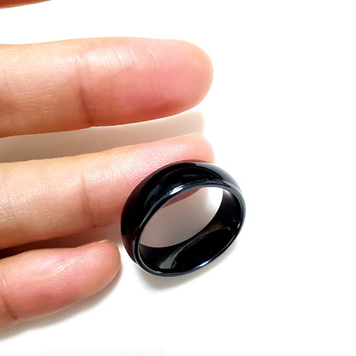 Epoxy resin material semi-ceramic NFC smart ring