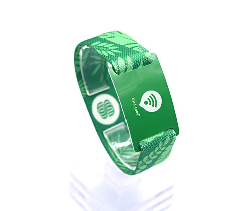 Fashion woven RFID wristband NFC elastic bracelet sports event Christmas elastic wristband 3
