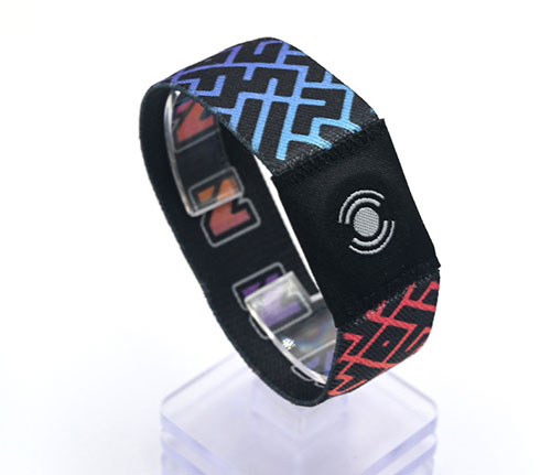Fashion woven RFID wristband NFC elastic bracelet sports event Christmas elastic wristband 2