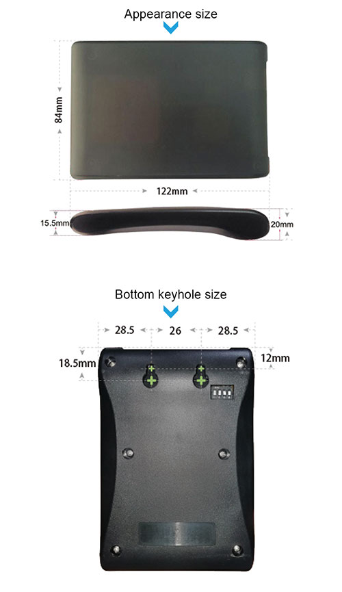 Serial port Wigand communication 2dBi desktop UHF RFID tag reader UHF reader 2