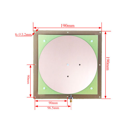 8dBi circular polarized antenna (190 disk OSP) smart container UHF anti-jamming UHF reader antenna 3