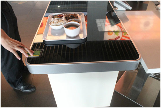 RFID smart dining table smart plate canteen self-service settlement system smart catering settlement system