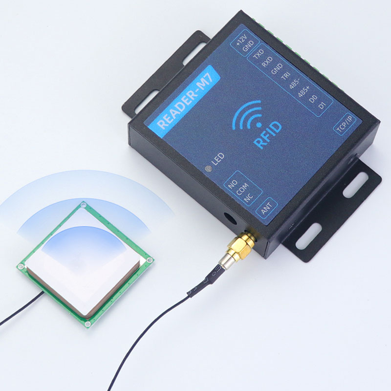 RFID UHF reader module serial port network port radio frequency identification UHF electronic tag reader 915MHz 4