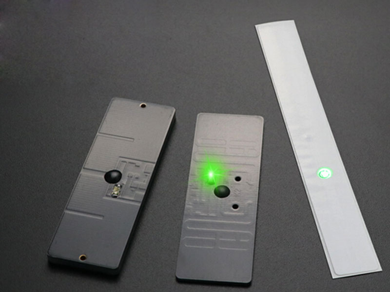 rfid luminous electronic tag ultra high frequency UHF passive LED light prompts positioning and finding objects anti-metal anti-tampering