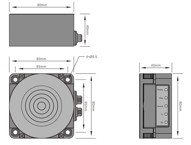 ISO15693 high frequency code reader RFID sensor AGV ground sensing tag reader 4