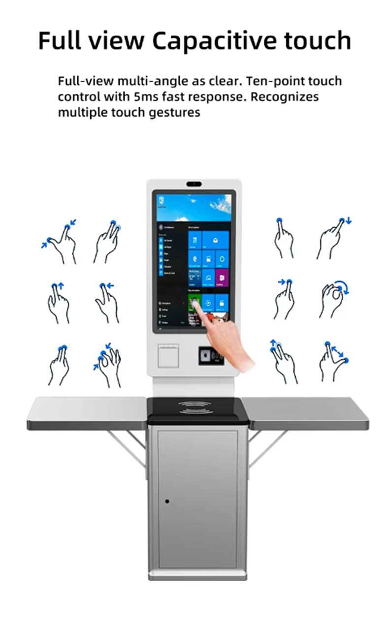 RFID self-service cash register ordering cash register integrated machine no-queue catering supermarket commercial unmanned payment system