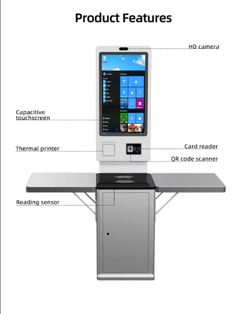 RFID self-service cash register ordering cash register integrated machine no-queue catering supermarket commercial unmanned payment system 2