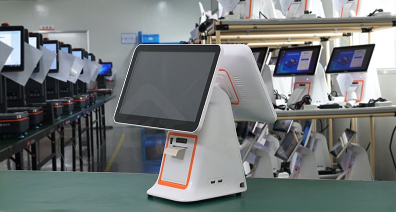 HOT New 15.6 inch windows touch screen RFID pos terminal with built-in 80mm printer 6