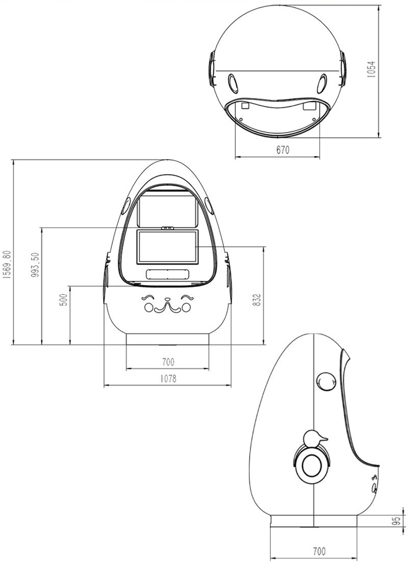 RFID smart library intelligent electronic book lending machine RFID children's cute egg-shaped self-service borrowing and returning machine