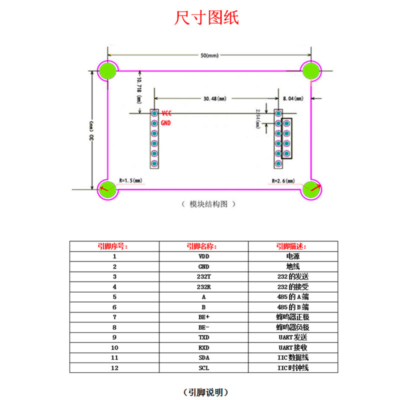 RFID reader/writer radio frequency identification module RC522 card reader module 13.56mhz serial port IC card 485 Y13R
