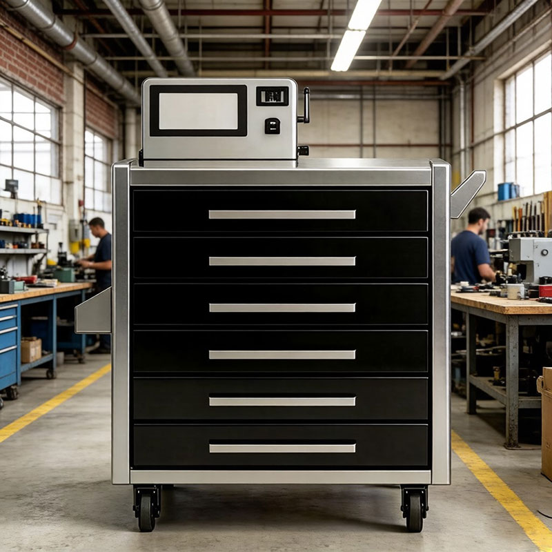 RFID Industrial Smart Tool Cart for Factory Floor – Real-Time Tracking, Cloud Management & Durable Design