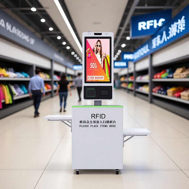 RFID Self-Checkout Machine for Clothing Stores | Fast Scan & Pay Kiosk
