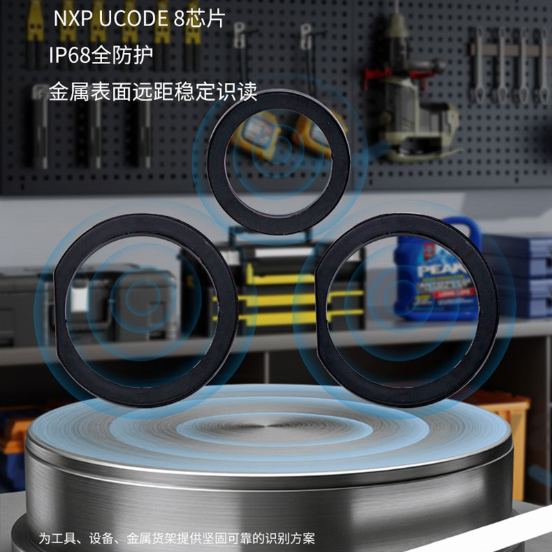 UHF RFID Anti - Metal Embedded Tag | IP68, NXP UCODE 8, Industrial Asset Tracking
